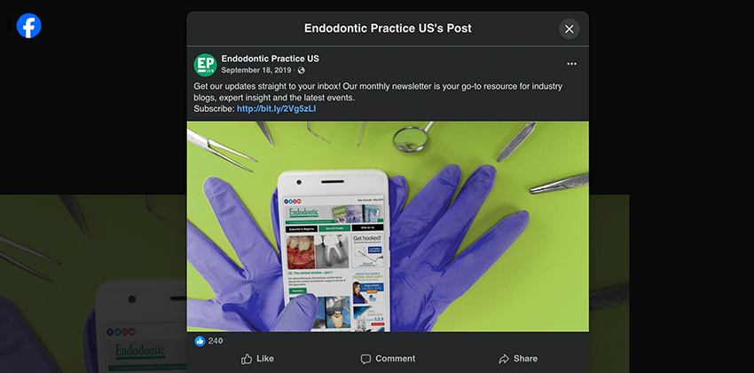 Email Subscription Facebook Post